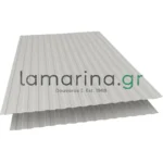 Μεταλλικό προφίλ μικρής αυλάκωσης 75mm γκρι